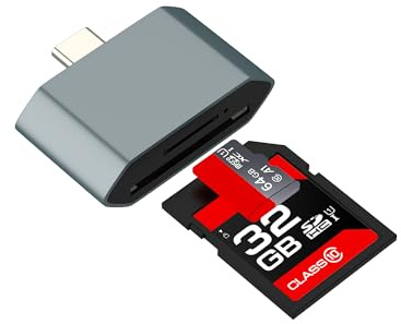 SD-kortläsare USB C-adapter till micro SD-kortläsare minneskort för iPhone 17 16 Pro Max kortläsare för iPad för Apple TF med kortläsare omvandlare till digitalkamera mobiltelefon höghastighets