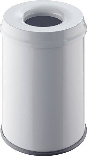 Helit H2515482 - Sicherheits-Abfallbehälter, 15 Liter, lichtgrau