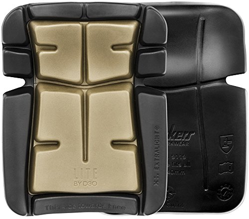 Snickers Workwear D3O Lite Bodenlegerkniepolster, 1 Stück, One size, schwarz/sand, 91190414000