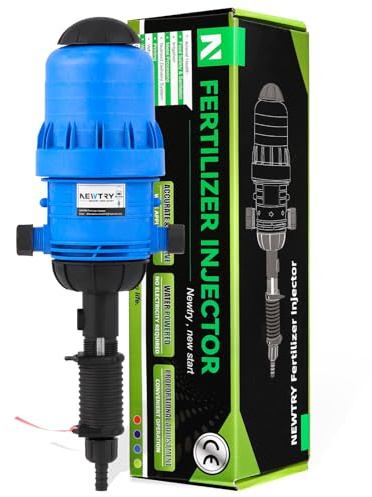 NEWTRY 0.4% -4% Düngerinjektor Dosierer Wasserbetriebene Dosierpumpe Flüssigverdünner Dosierer für Garten, Bewässerung & Hydroponisches System, Viehzucht, Autowäsche