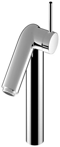 KEUCO Einhebel-Mischer, Waschtisch-Armatur, Wasserhahn ohne Zugstangen-Ablaufgarnitur, ohne Rosette, hochglanz-verchromt, für Waschbecken, Badezimmer und Gäste-WC, Plan S