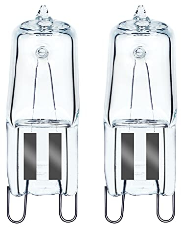 GMY Halogen G9 40W 230V Backofenlampe Oven Lampe Für Backofen- und Mikrowellenanwendungen 300 Grad C Hitzebeständige Glühbirnen 2er Pack, Warmweiß