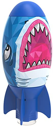 SwimWays Shark Rocket, Kids Pool Accessories & Torpedo Pool Toys, Water Rocket Outdoor Games for The Swimming Pool, Lake & Beach for Kids Ages 5 & Up