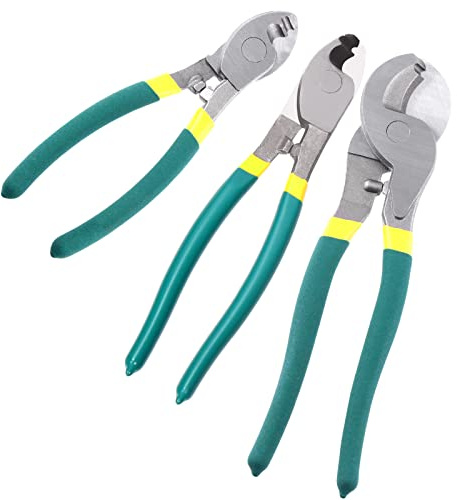 Swpeet 1 coupe-câble en acier inoxydable robuste de 25,4 cm, coupe-fil à haut effet de levier, câble de communication