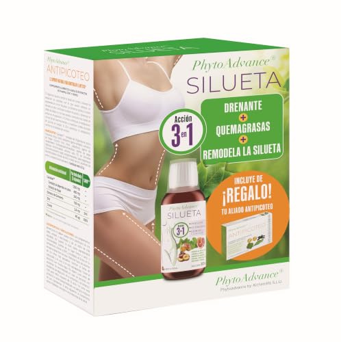 AlchemLife - PhytoAdvance Silueta + Antipicoteo | Control de Peso y Gestión del Apetito | Solución Líquida 300 ml + 15 Cápsulas Vegetales | Metabolismo de Grasas y Azúcares