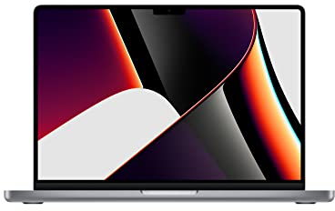 Apple MacBook Pro 2021 mit Apple M1 Pro Chip, 8-Core-CPU, 14-Core-GPU (14 Zoll, 16 GB RAM, 512 GB SSD-Speicher) (QWERTZ Deutsch) Space Grey (Generalüberholt)