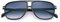 COASION Retro Pilot Sonnenbrille für Frauen Männer Klassisch Rechteckig Doppelsteg Brille Übergröße 70er Jahre Vintage Eyewear UV400 Schutz(Schwarzer Rahmen/Gradient Graue Gläser)