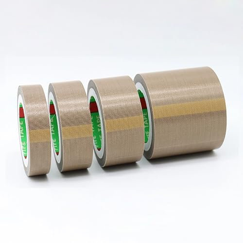 COYOUCO Ruban en téflon, 0,13 mm d'épaisseur 80-100 mm de Large Ruban adhésif PTFE pour Machine à sceller sous Vide et Industries électriques, 10 mètres de Long,80mm
