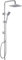 Hevenaov Duschsystem ohne Duscharmatur Chrom 20x20cm Regendusche ohne Armatur mit ABS Kopfbrause, Edelstahl