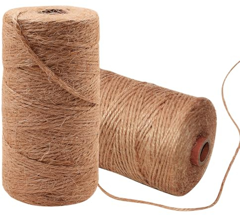 2 Rotoli Spago Juta (100 M X 2 MM), Corda Juta, Corda Iuta, Resistente Agli Strappi, Robusto E Durevole, Adatto Per Giardinaggio, Artigianato, Confezioni Regalo E Decorazioni Natalizie