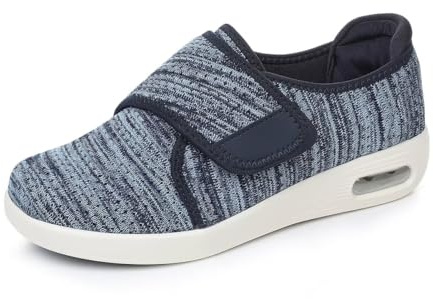 Zapatos Ortopédicos para Diabéticos Hombre y Mujer, Ajustables con Correas, Punta Ancha Extra, Antideslizantes, Ideales para Pies con Edema y Hinchazón, Calzado para Diabéticos de Uso Diario