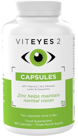 Viteyes 2 CAPSULES - vegan AREDS2 formula - 90 days supply (180 capsules)