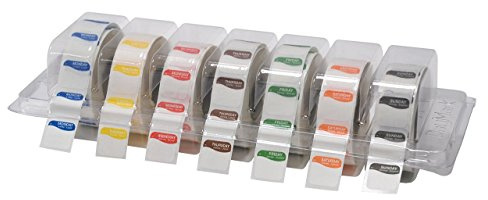 DayMark Safety Systems I132152 Day of The Week 3/4 Square Dissolvable Labels, Monday-Sunday, Label Dispenser Included (7,000 Labels)