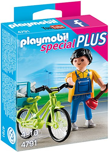 PLAYMOBIL 4791 Handwerker mit Fahrrad
