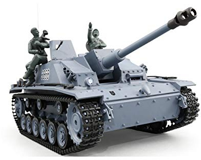'Carro armato radiocomandato fucile d' assalto III-Stug 3Henglong 1: 16grigio, fumo & Sound-con 2,4gHz