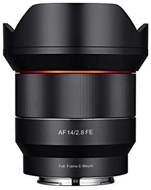 Samyang syio14af-e 14 mm f2.8 Full Frame Auto Focus Objektiv für Sony E-Mount, schwarz