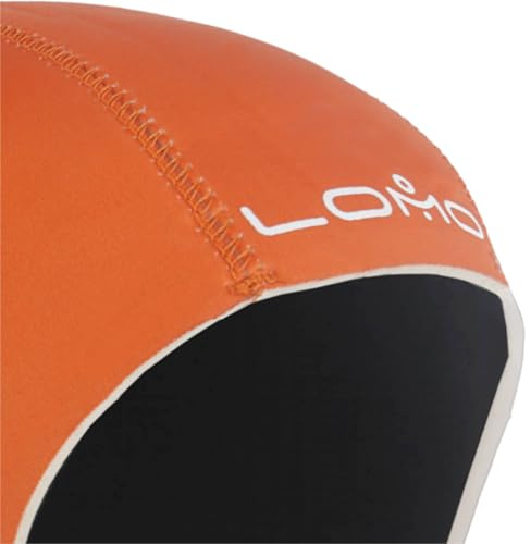 Lomo Neoprene Swimming Cap - Orange (Medium)