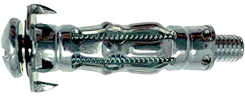 fischer - Cheville métallique pour placo HM 4x32 mm avec vis métrique/Boîte de 50 558100 Gris