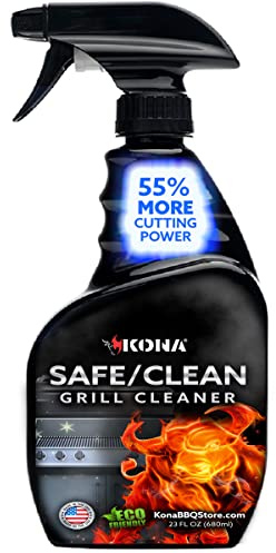 Kona Professional Grade Grill Cleaner for Outdoor BBQ – Heavy Duty, Non-Toxic, Fume-Free Kitchen Degreaser Spray, Eco-Friendly BBQ Degreaser – 23oz