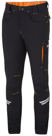 Sparco Pantaloni da Lavoro Kansas da Uomo Tecnici Leggeri Estivi in Tessuto Nylon Stretch, Slim Fit con Multitasche e Rinforzi sulle Ginocchia. Modello Tech Light Trousers.