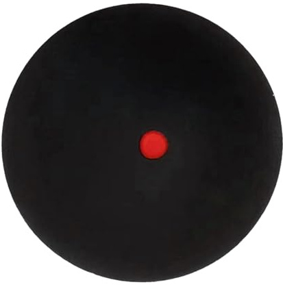 International Rubber Squash Balls - Single Red Dot | Competition Squash Ball 38mm | Consistent Bounce Squash Balls For Professional Training, Intermediate, Beginners, Junior Competition