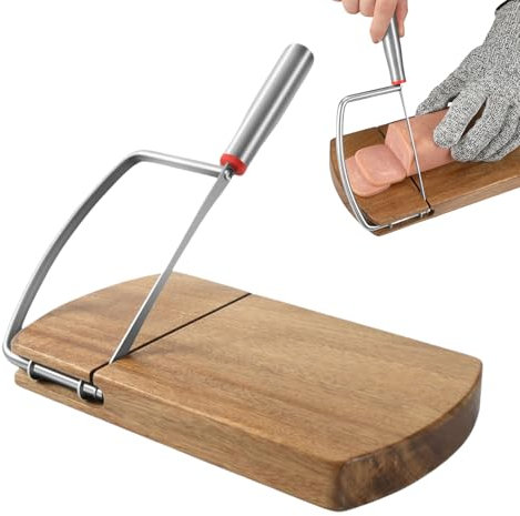 Tagliere per formaggio, formaggio con affettatrice | Grattugia maneggevole 9,2 x 8,4 pollici ,Utensili da cucina inossidabili, tagliatartufo multifunzionale, da taglio in legno duro per