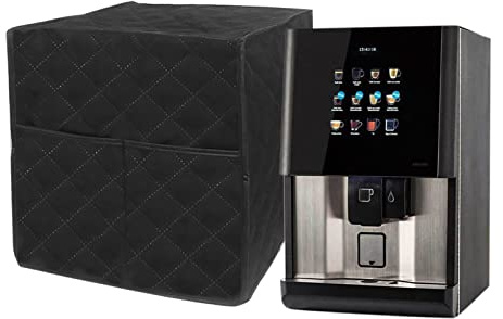 Lerpwige Cubierta para cafetera, resistente a las manchas de polvo, cubiertas para cafeteras con bolsillos, cubierta de equipo de lavandería