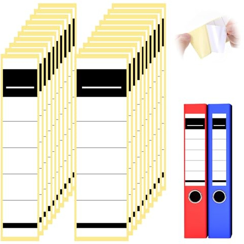 120 Stück Professionelle Ordnerrücken Selbstklebend Set,Perfekt für Ordner Rückenschilder, Archivierung und Organisation,Ordneretiketten– (5,4x19 cm & 3,6x19 cm)