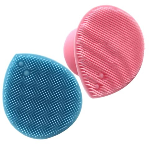 IMIKEYA 2 Stück pack Silikon Gesichtsreinigungsbürste für Babys mit Tiefenreinigung und Sanfter Peelingfunktion Handshampoo Bürste für Schonende Kopfmassage und Porentiefe Reinigung
