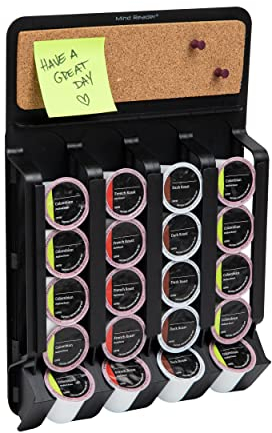 Mind Reader WMNT-BLK Mounty Soporte para cápsulas de café 10.71 W x 15.75 H Negro/Corcho