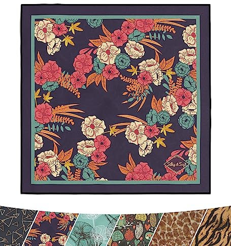 POPNWOW Mikrofaser Reinigungstuch, Brillenputztuch Optikerqualität 30x30cm, Microfiber Cleaning Cloths Reinigungstücher für Brille, Kamera, Objektiv, Handy, Tablet, Display, Glas (Blumen Fenster)