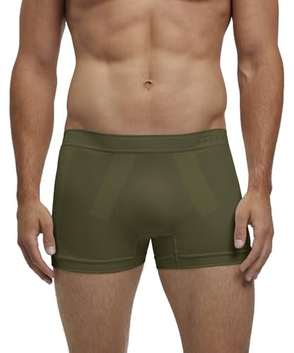 FALKE Herren Baselayer-Unterwäsche Warm M Bx Funktionsmaterial schnelltrocknend 1 Stück, Grün Herb 7754, M