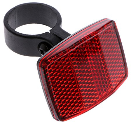 Reflector de advertencia de seguridad trasero para bicicleta, reflector trasero de bicicleta, tablero reflectante trasero, piezas de conducción nocturna, decoración de conejo, corona colgante,