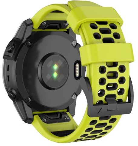 ISABAKE 26mm Quick-Fit Armband für Garmin Fenix 6X Pro/Fenix 6X /Fenix 5X /Fenix 5X Plus, Uhrenarmband für Fenix 7X /Fenix 3 /Fenix 3 HR/Garmin Epix Pro 51mm, Weiches Silikon-Ersatzband