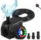 Senwivv Electric Water Aquarium Feature Pump, 2M Long Cable, 800L/H 16W with 2 Nozzles Submersible Water Pumps, 12 LED Colorful Ultra-Quiet Fountain Outdoor Garden Fish Pond Aquarium Fish Tank Pump