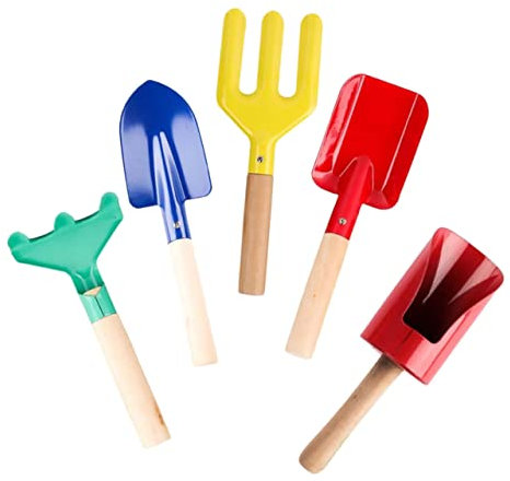 HIAKDOFT 5piezas Herramientas De Jardinería Rastrillo Palas y Rastrillos para Plantas Suculentas y Jardines Conjunto Práctico De Jardinería para Uso Familiar