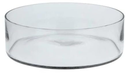 25 x 10cm Extra Large Clear Round Glass Bowl, by White Candle Company