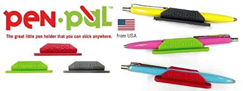 Tops Penpal Rubber Pen/Pencil Holder, 5/8 x 2 5/8 x 5/8 Inches, Assorted Colors, 4 Packs [Includes 4 Holders Only - Picture Show Assortment Of Colors]