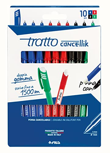 Busta Tratto Cancellik 8 + 2 colori scuola - 832700, 10 Pezzi