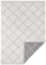 NORTHRUGS In- und Outdoor Teppich Corsica 200x290cm - Wendeteppich Wetterfest Modern Geometrisches Muster Läufer für Balkon Terrasse Garten Wintergarten Wohnzimmerteppich Wasserfest in Grau Creme