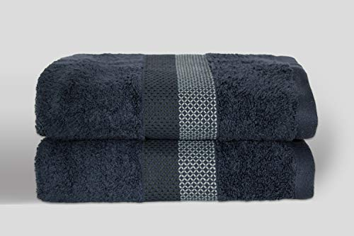 jilda-tex Handtuch Duschtuch Frottierware Set 100% Baumwolle Verschiedene Größen/Farben (Handtuch 50x100 cm, Blau)