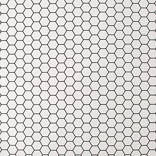 Contour Antibac Hexagon White Lattice Wallpaper | Paste The Wall Application | White Tile | Eco-Friendly