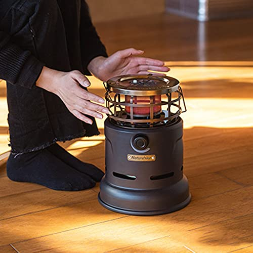 YKYR Calefactor De Gas, 2 En 1 Calentador De Campaña Camping Y Estufa De Gas Portátil Camping De Acampar, Potencia De Fuego Ajustable