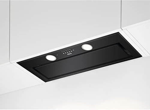 AEG 80cm Canopy Cooker Hood - Matt Black