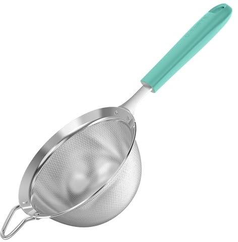 U-Taste Finmaskig Sil Kökssil av 18/8-rostfritt stål (Aqua Sky, 12 cm)