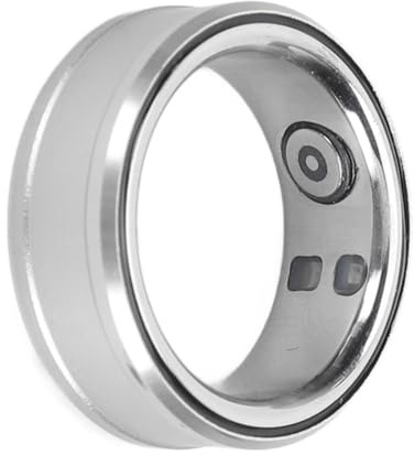 Smart Ring Health Tracker, Bluetooth 5.1 Monitoreo del Sueño Rastreador de Conteo de Pasos para Hombres y Mujeres, IP68 a Prueba de Agua, para (Silver)