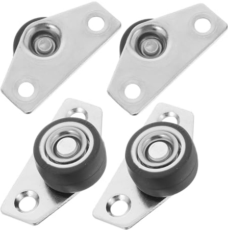 HOMOCONO Ruedas Giratorias Silenciosas De Montaje Lateral 2.04X1.18X0.66In Para Cajones Y Muebles Pequeños Con 4 Ruedas Y Tornillos Para Proyectos De Bricolaje Y Protección De Suelos