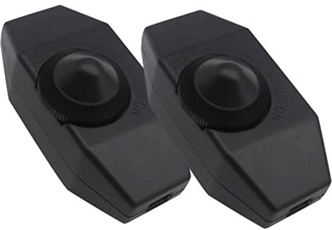 HOMSFOU 2stücke Dimmschalter Für -lichter Temperatur Und Spannungsregelbarer Drehknopf Für Tischlampen Und Mehr