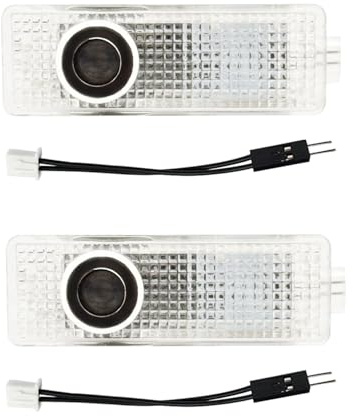 ERSDGG 2 proiettori LED per porte auto, illuminazione porta, illuminazione di benvenuto, illuminazione per porte auto, adatto per 1/2/3/4/5/6/7/X1/X2/X3/X4/X5/X6/X7/M/Z/GT, Performance Edition
