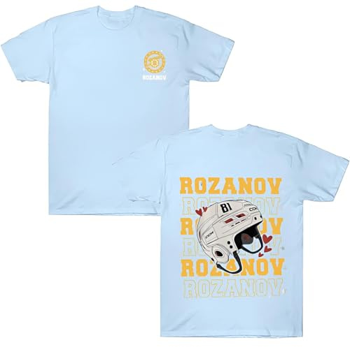 Générique Heated Rivalry Merch T-Shirt Rozanov 81 – Maillot Style Hockey à Manches Courtes, Tshirt Sport Unisexe pour Fans de Hockey et Streetwear